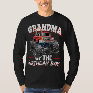 Grandma of the Birthday Boy Monster Truck Birthday T-Shirt