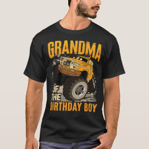 Grandma of the Birthday Boy Monster Truck Birthday T-Shirt