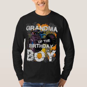 Grandma Of The Birthday Boy Monster Truck Matching T-Shirt