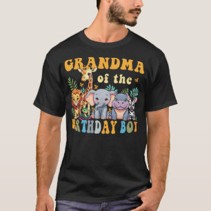 Grandma of the Birthday Boy Safari Jungle Animal M T-Shirt