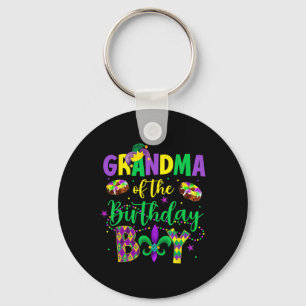 Grandma Of The Birthday Boy Shirt Mardi Gras Gigi Key Ring