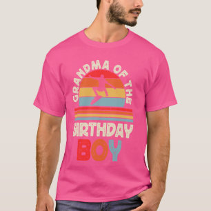 Grandma Of The Birthday Boy Skateboard Birthday Bo T-Shirt