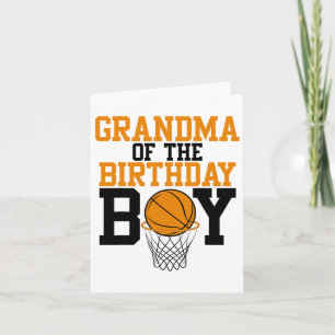 Grandma Of The Birthday Boy Sketll Family Birthday Card