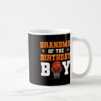 Grandma Of The Birthday Boy Sketll Party Family Ma Coffee Mug