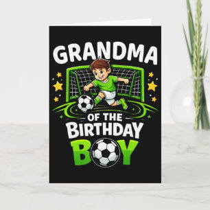 Grandma Of The Birthday Boy Soccer Ll Funny Soccer Card