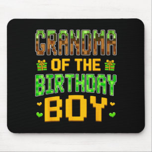Grandma of The Birthday Boy Video Gamer Birthday Mouse Mat