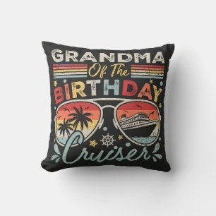 Grandma of the Birthday Cruiser Vacation Cushion