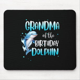 Grandma Of The Birthday Dolphin Family Matching Pa Mouse Mat