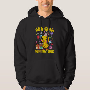 Grandma Of The Birthday Duck Rubber Duck Bday Fami Hoodie