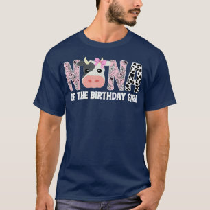 Grandma of The Birthday for Girl Cow Farm Birthday T-Shirt