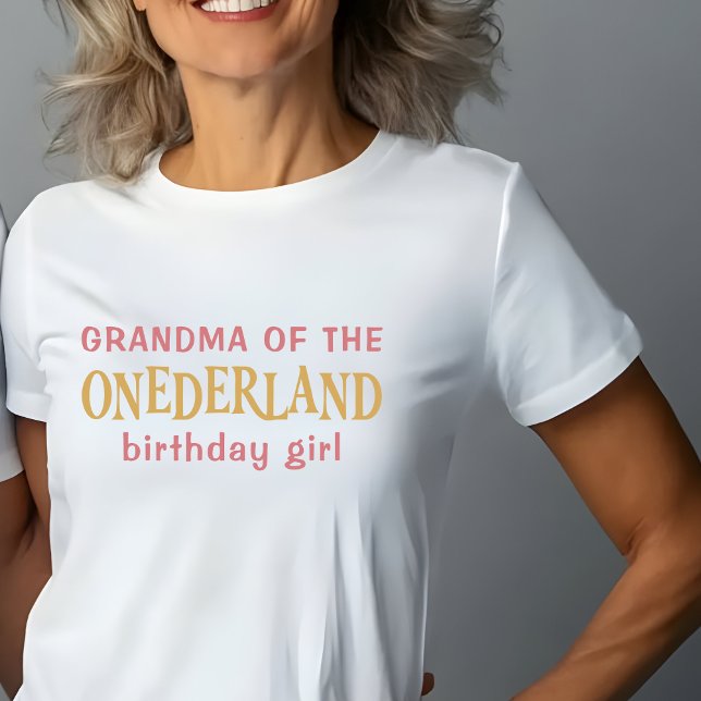 Grandma of the birthday girl Alice in Wonderland  T-Shirt (Creator Uploaded)