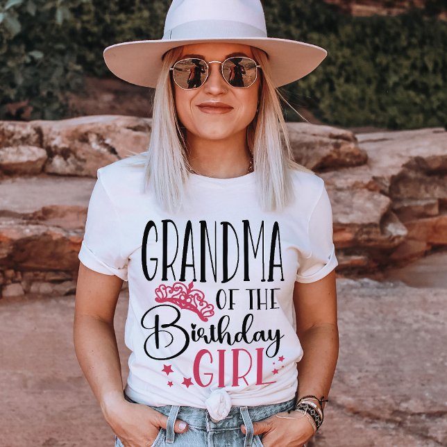 Grandma of the Birthday Girl Custom Family T-Shirt (Creator Uploaded)