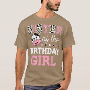 Grandma of The Birthday Girl Farm Cow Mommy Mama T-Shirt