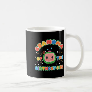Grandma of The Birthday Girl Funny Melon Family Coffee Mug