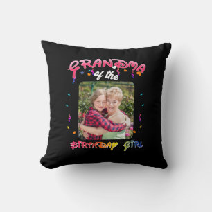 Grandma of the Birthday Girl Personalised Birthday Cushion