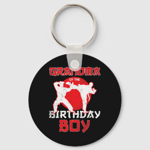 Grandma Of The Birthday Karate Taekwondo Boy Marti Key Ring