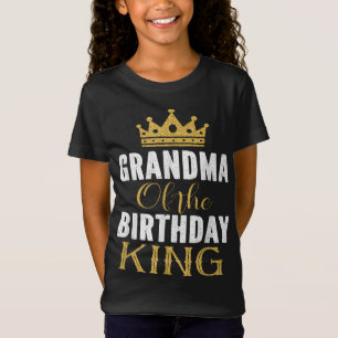 Grandma Of The Birthday King Boys Bday Party Gift T-Shirt