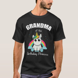 Grandma Of The Birthday Princess Unicorn Cute T-Shirt