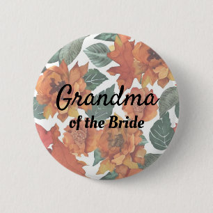 Grandma of the Bride Autumn Wedding Button