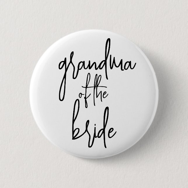 Grandma of the bride Button (Front)