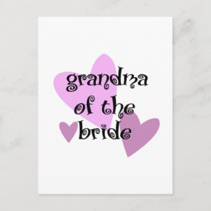 Grandma of the Bride Postcard