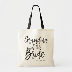Grandma of the Bride   Script Style Custom Wedding Tote Bag