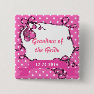 grandma of the bride wedding button
