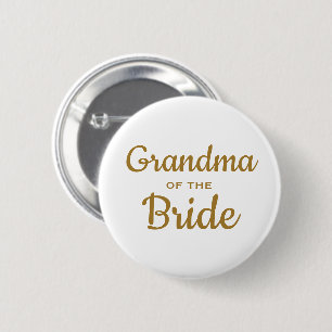 Grandma of the Bride Wedding Custom 6 Cm Round Badge