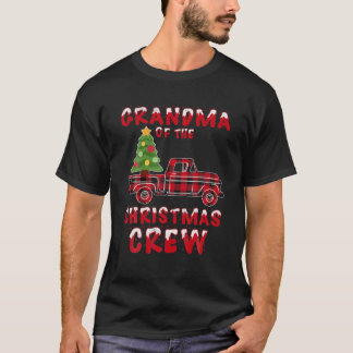 Grandma Of The Christmas Crew Buffalo Truck Tree R T-Shirt