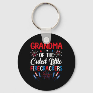 Grandma Of The Cutest Little Firecracker 4th Of Ju Key Ring