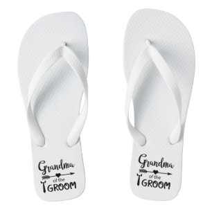 Grandma of the Groom Flip Flops