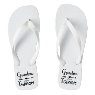 Grandma of the Groom Flip Flops
