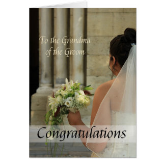 Grandma of the groom wedding congratulations