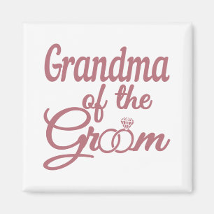 Grandma Of The Groom Wedding Family Matching Magnet