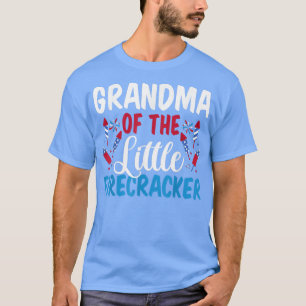 Grandma Of The Little Firecracker 4th of July Amer T-Shirt
