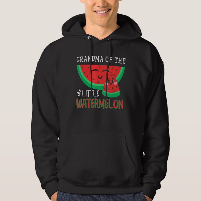 Grandma Of The Little Watermelon Melon Family Matc Hoodie (Front)