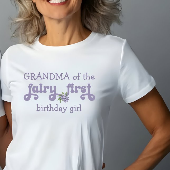 Grandma of the Purple  Fairy First Berry Birthday T-Shirt (Creator Uploaded)