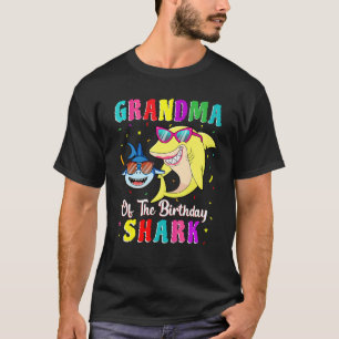 Grandma Of The Shark Birthday Family Birthday Gran T-Shirt
