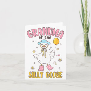 Grandma Of The Silly Goose First Birthday Family M Card