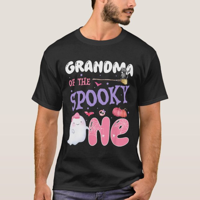 Grandma Of The Spooky One 1st Birthday Halloween P T-Shirt (Front)