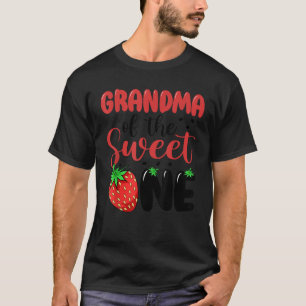 Grandma Of The Sweet One Strawberry First Birthday T-Shirt