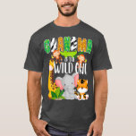 Grandma of the Wild One Zoo Theme Birthday T-Shirt<br><div class="desc">Grandma of the Wild One Zoo Theme Birthday Check out our family t shirts selection for the very best in unique or custom,  handmade pieces from our clothing shops.</div>