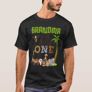 Grandma Of The Wild One Zoo Themed 1st Birthday Pa T-Shirt