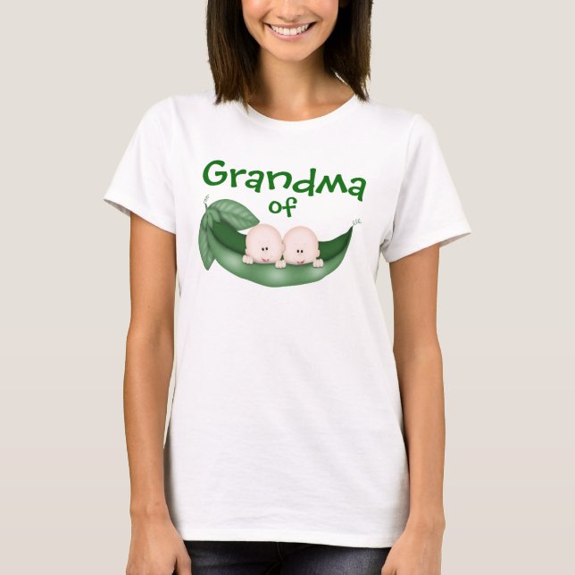 Grandma of Twin Boys T-Shirt (Front)