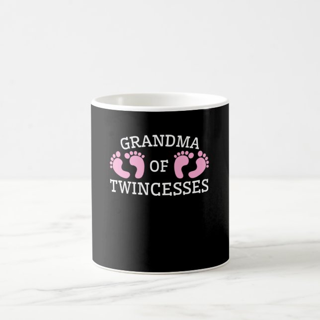 Grandma Of Twincesses Grandma Twin Girls Coffee Mug (Center)