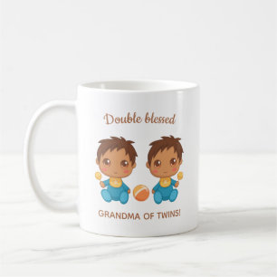 Grandma of Twins Baby Boys Coffee Mug