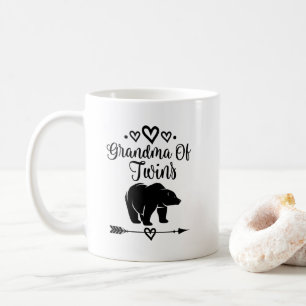 Grandma Of Twins Cute Bear Coffee Mug