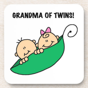 Grandma of Twins Gifts Coaster