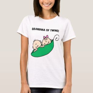 Grandma of Twins Peas in a Pod Tshirts and Gifts
