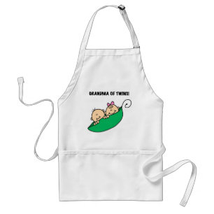Grandma of Twins Peas in a Pod Tshirts and Gifts Standard Apron